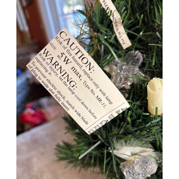 Fiber Optic Artificial Christmas Tree Angel Candle Ornaments LED Star Topper 2' - Picture 11 of 13